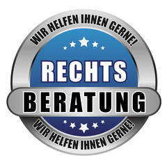 5 Star Button blau RECHTSBERATUNG WHIG WHIG
