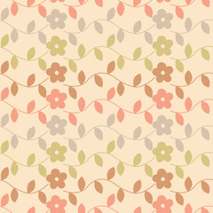 Seamless pattern of flower background