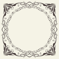 Ornate frame for invitations