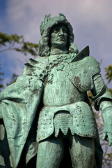 Fototapeta premium Matthias, King of Hungary (1458–90) on Heroes' Square, Budapest