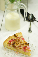 Piece of rhubarb pie