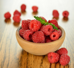 fresh raspberries