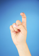 Finger Spelling the Alphabet in American Sign Language (ASL).