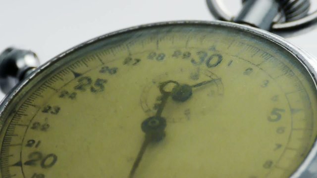 Zeitrafferaufnahme Stoppuhr flach
