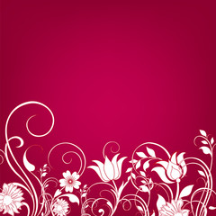 Floral greeting card ,abstract, background