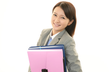 笑顔のオフィスレディー