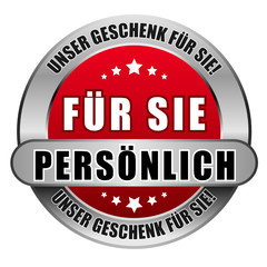 5 Star Button rot FÜR SIE PERSÖNLICH EGFS EGFS