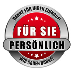 5 Star Button rot FÜR SIE PERSÖNLICH DFIE WSD