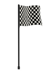 Zielfahne - isoliert - 3D Render