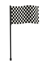 Zielfahne - isoliert - 3D Render