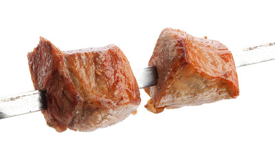 Shashlik on the skewer