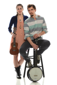 Couple With Musical Instruments