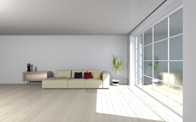 modern living room - interior architecture