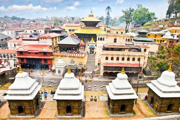 Foto op Canvas Pashupatinath-tempelcomplex in Kathmandu, Nepal. © Aleksandar Todorovic