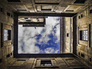 El Escorial Monastery courtyard