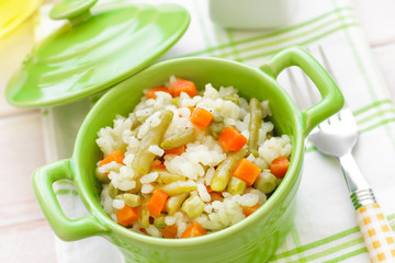 Rice with vegetables