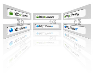 Secure web connection on a web browser