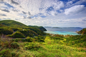 Naklejka premium Tokashiki, Okinawa Landscape