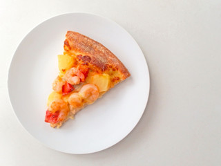 Cut off slice pizza