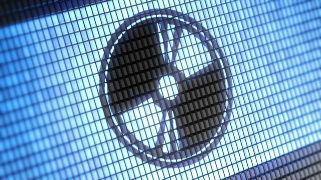 disc icon on screen. Looping.