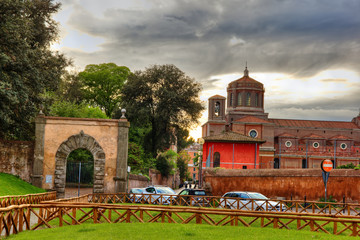 San Eugenio parish in Rome Italy