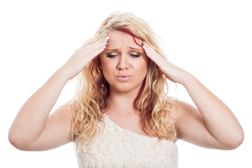 Fototapeta premium Woman with headache