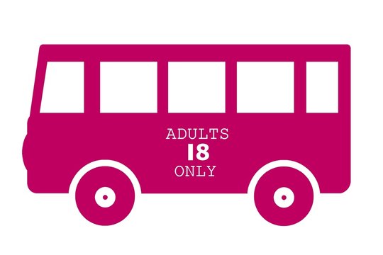 Bus rose pour adultes