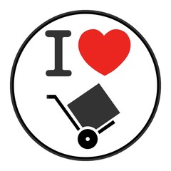 J'aime : Diable, chariot de livraison 