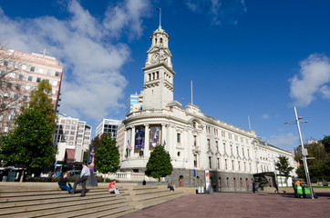 Auckland Town Hall - obrazy, fototapety, plakaty