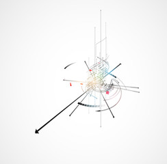 global infinity computer  technology concept business background