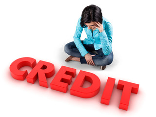 Girl before credit