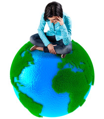 Girl on the planet