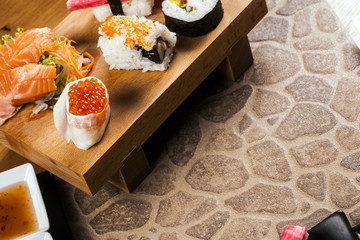 Delicious fresh sushi