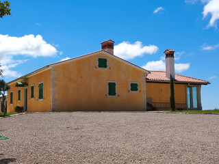 yellow house