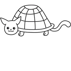 Cute Cat Turtle