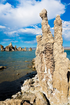 Tufa Formation in Mono Lake,California