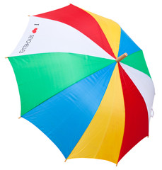 parapluie aux couleurs du drapeau des Seychelles