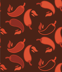Chili seamless pattern
