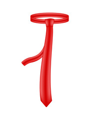 Red necktie