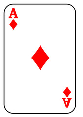 Obraz premium Spielkarte Karo As