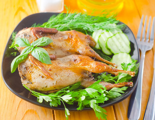 fried quail