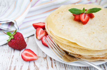 strawberry pancakes