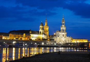 Fototapeta premium Night Dresden