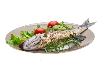 Roasted seabass