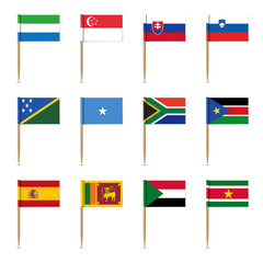 Set of international flags - 53120466