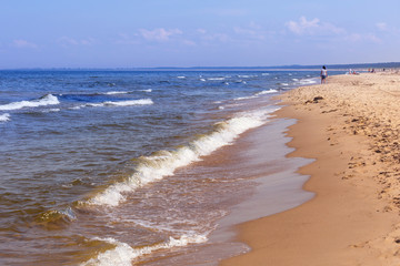 Beach at the Baltic Sea in Poland