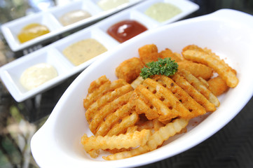 Ready to eat French fries