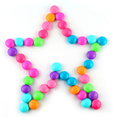 colourful candy isolated on white background