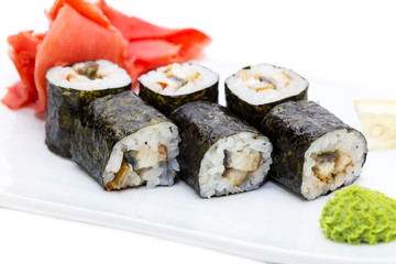 delicious seafood sushi at a Japanese restaurant