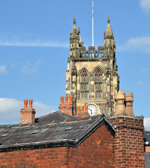 Obraz premium Church And Chimney Pots